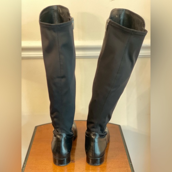 Bruno Premi Black Leather Knee Boots - Picture 4 of 8